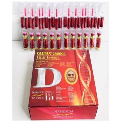Glutax 2500 GS Elixir Essence Skin Whitening Injection 12 Sessions | Healthcare Beauty