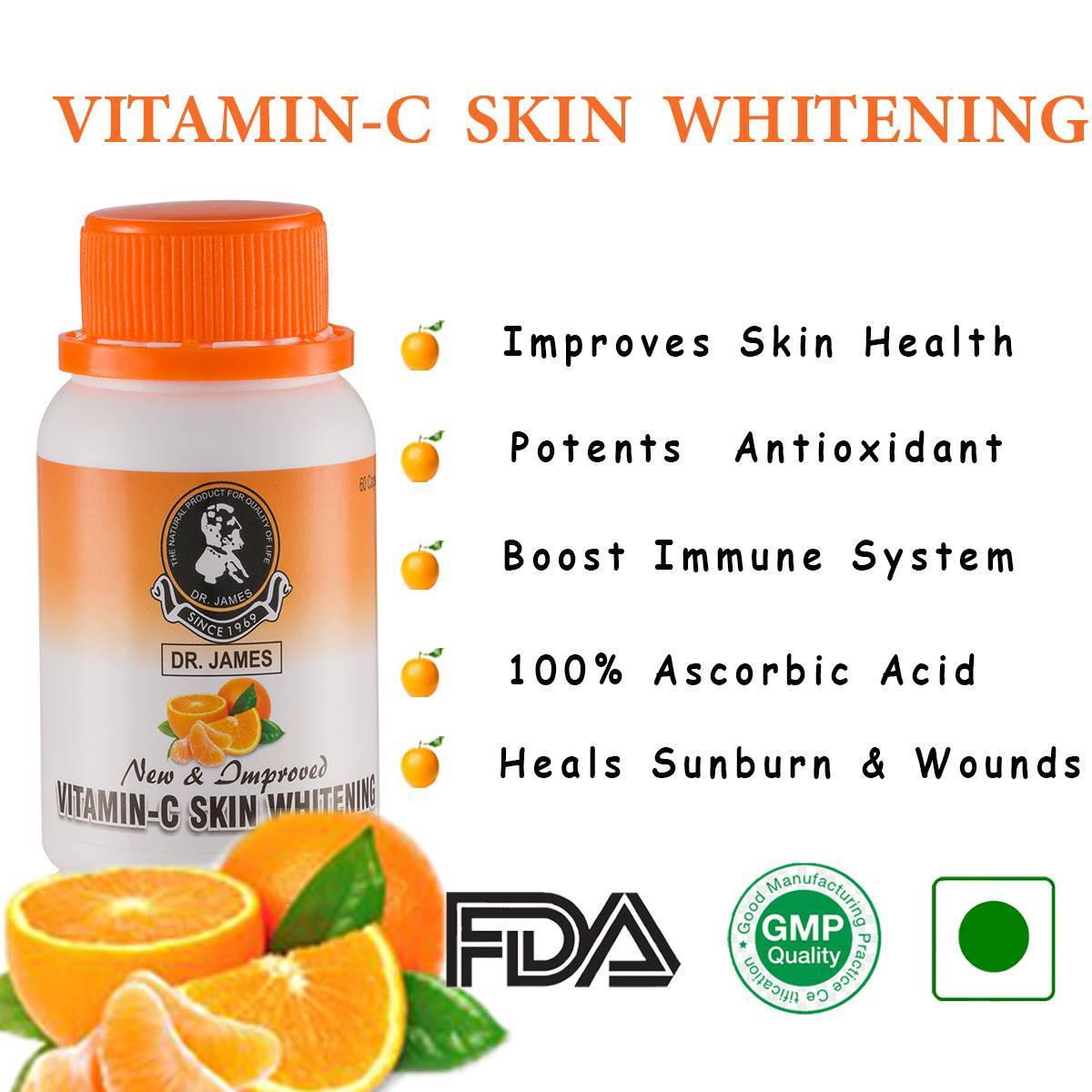 Dr James Vitamin C Skin Whitening Capsules Healthcare Beauty