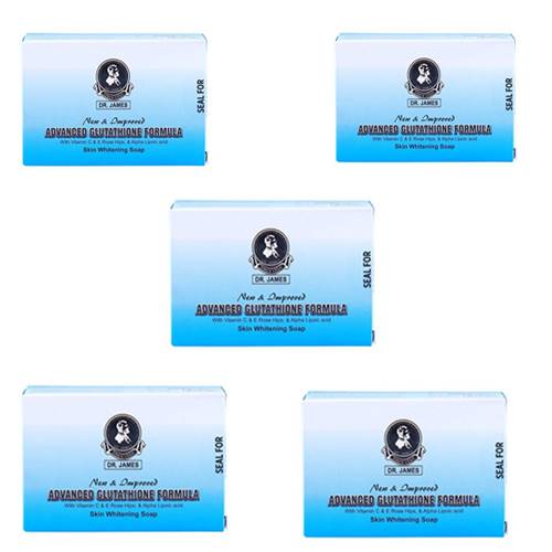 Dr James Advanced Glutathione Skin Whitening Soap Pack of 5 reviews