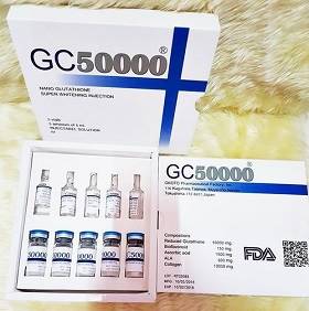 GC 50000 Nano Glutathione Super Whitening Injection 5 Sessions