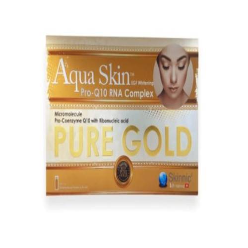 Aqua Skin Pro Q10 RNA Complex Pure Gold Glutathione Skin Whitening 24 Sessions Injection | Healthcare Beauty