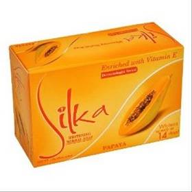 SILKA PAPAYA SKIN WHITENING SOAP 135gm | Healthcare Beauty