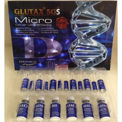 Glutax 5GS Micro 5000 MG Skin Whitening Injections reviews
