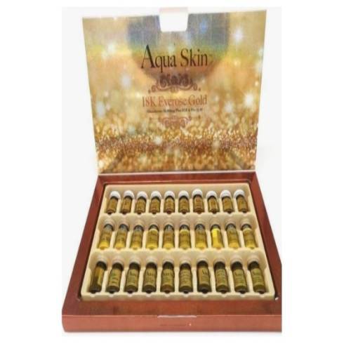 Aqua Skin 18K Everose Gold Glutathione Skin Whitening 10 Sessions Injection | Healthcare Beauty