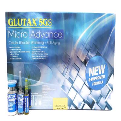 Glutax 5gs Micro Advance Glutathione 12 sessions Injection reviews