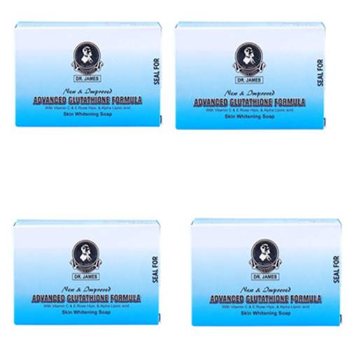 Dr James Advanced Glutathione Skin Whitening Soap Pack of 4 reviews