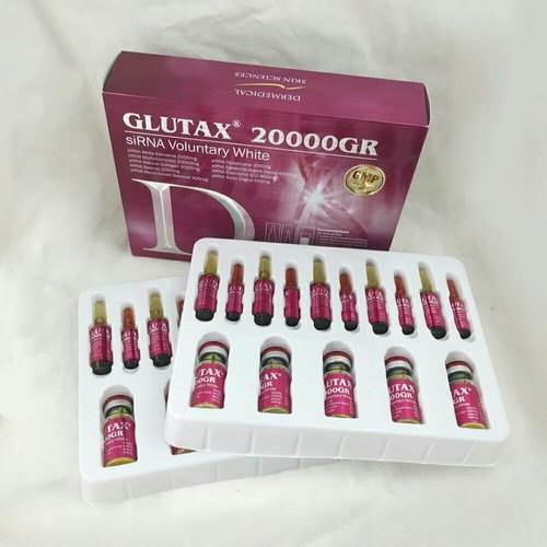GLUTAX 20000GR siRNA skin whitening Glutathione Injections 