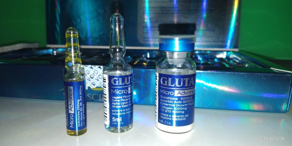 Glutax 5GS Micro Advance Ultra Skin Whitening Injection 6 vials