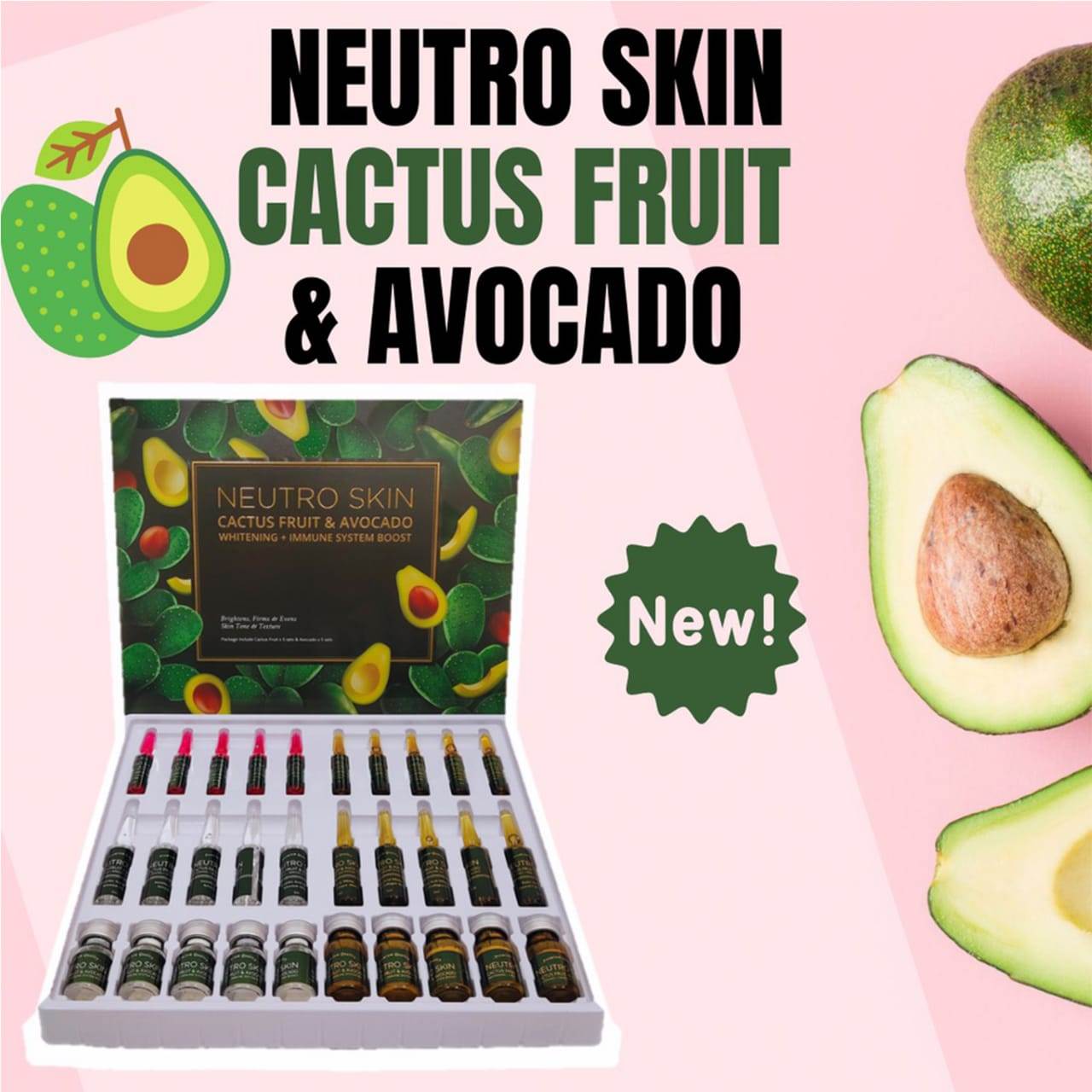 Neutro Skin Cactus fruit and avocado Glutathione Injections reviews