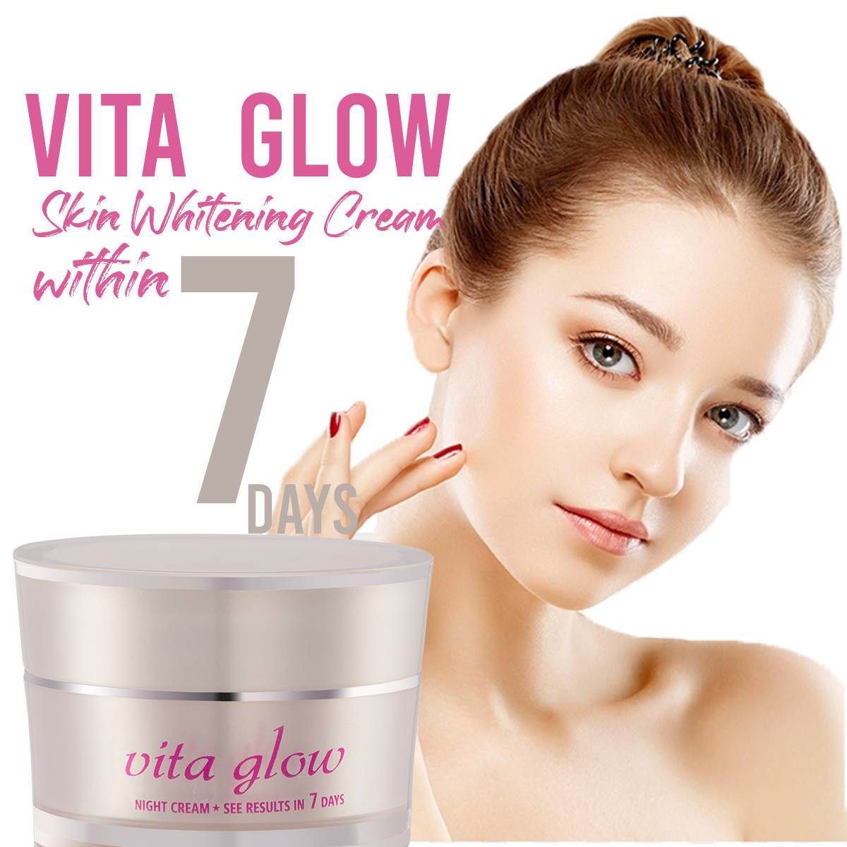 Vita Glow Glutathione Skin Whitening Night Cream Result within 7 days reviews