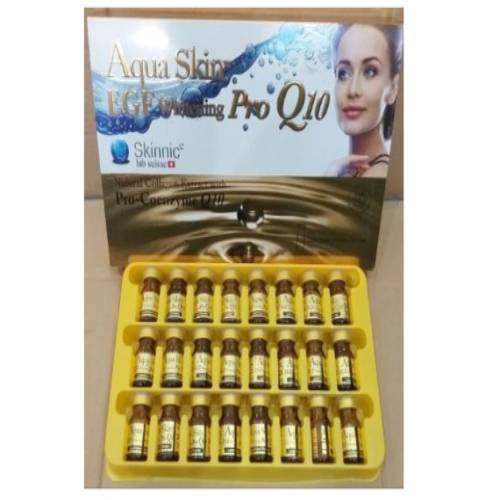 Aqua Skin EGF Whitening Pro Q10 Glutathione Skin Whitening 24 Sessions Injection | Healthcare Beauty