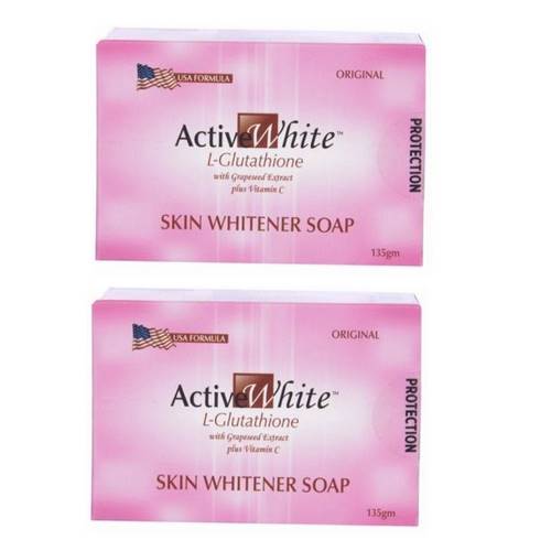 Active White L Glutathione Skin Whitener Soap Pack of 2 reviews