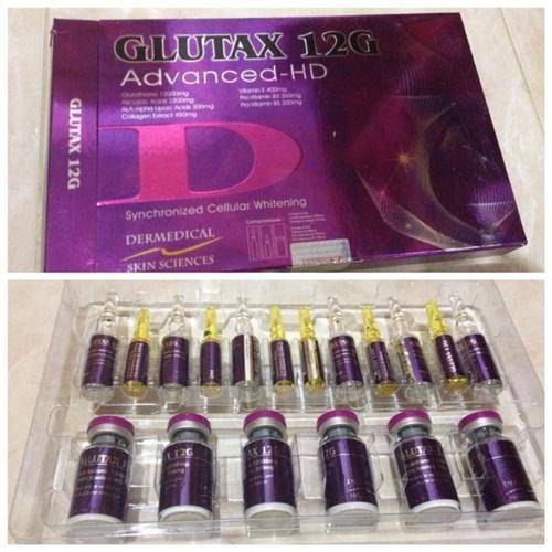 Glutax 12Gs Advance HD Synchronized Cellular 6 Sessions Glutathione Skin Whitening Injection reviews