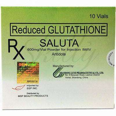 Glutathione Saluta 600mg skin whitening injection | Healthcare Beauty