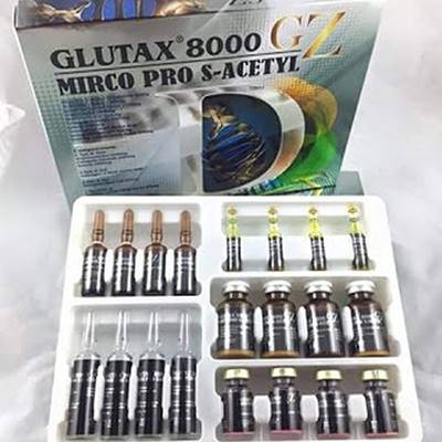 Glutax 8000gz Micro Pro S Acetyl Skin Whitening Injection 4 Sessions reviews