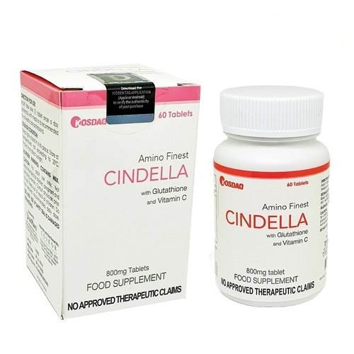 Cindella Amino Finest with Glutathione and Vitamin C 800 mg Skin Whitening Capsules