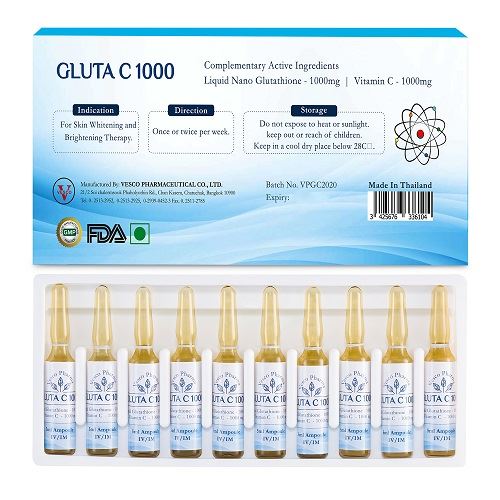 Vesco Pharma Gluta C 1000 Glutathione Skin Whitening Injection reviews