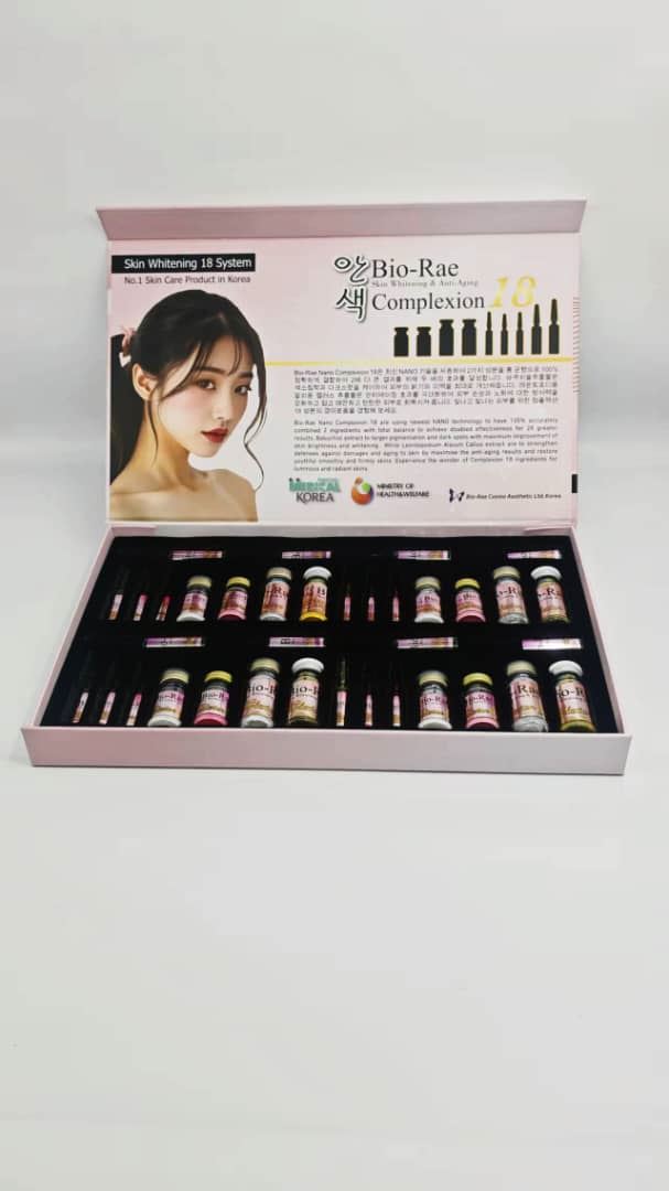 Bio Rae Nano Complexion 18 Skin Whitening Glutathione Injection 