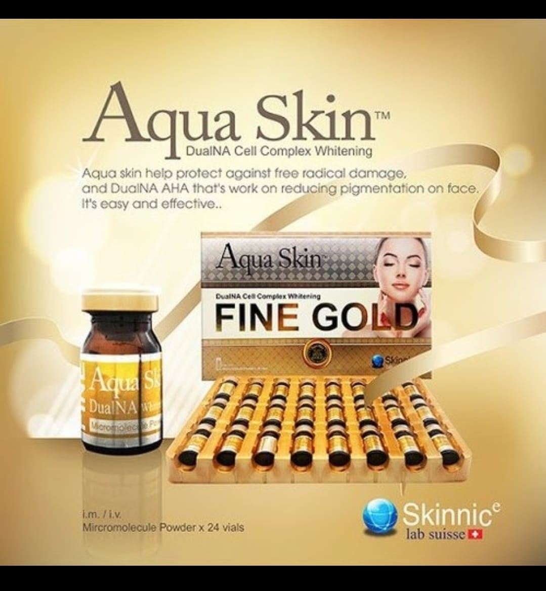 Aqua Skin Fine Gold DualNa Cell Complex Glutathione Skin Whitening Injection reviews