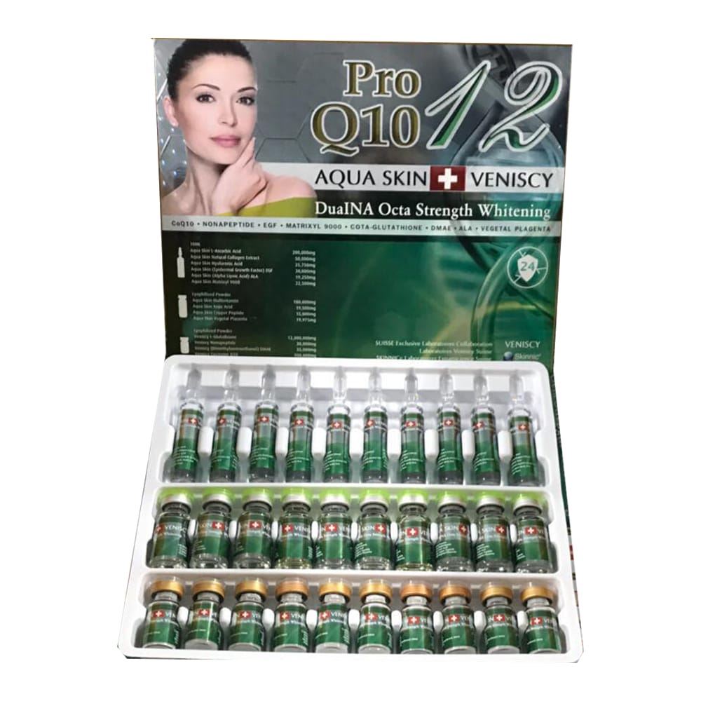 Aqua Skin Veniscy 12 DualNA Octa Strength Skin Whitening 10 Sessions Injection reviews