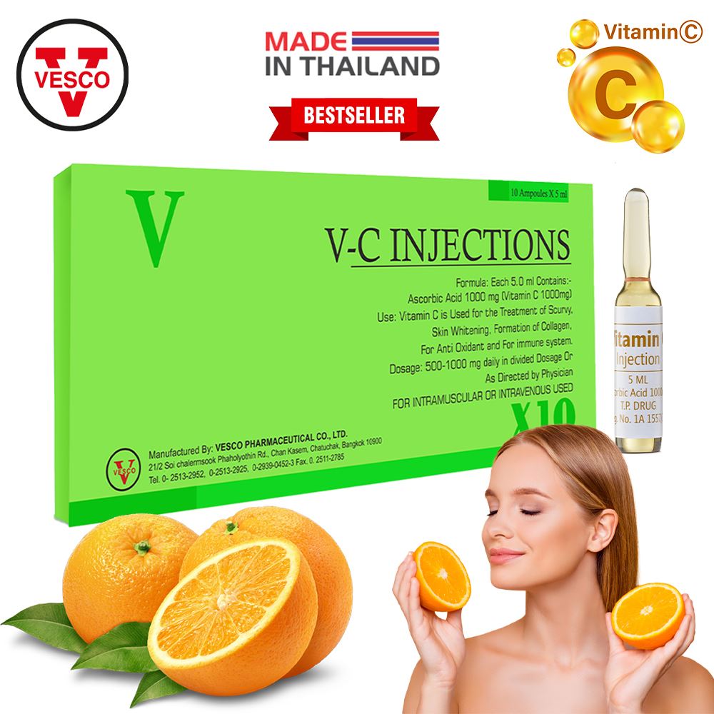 Vesco Pharma Vitamin C Injection 1000mg For Skin Whitening reviews