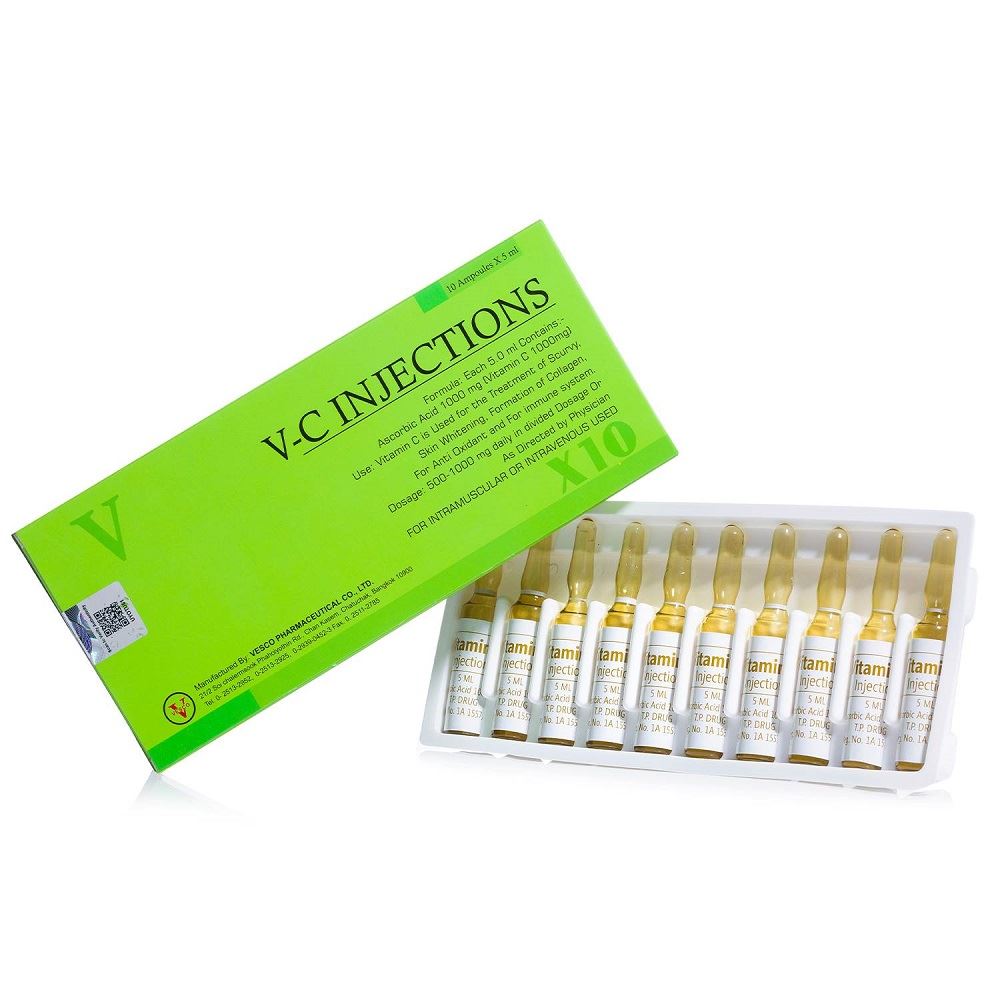 Vesco Pharma Vitamin C Injection 1000mg For Skin Whitening