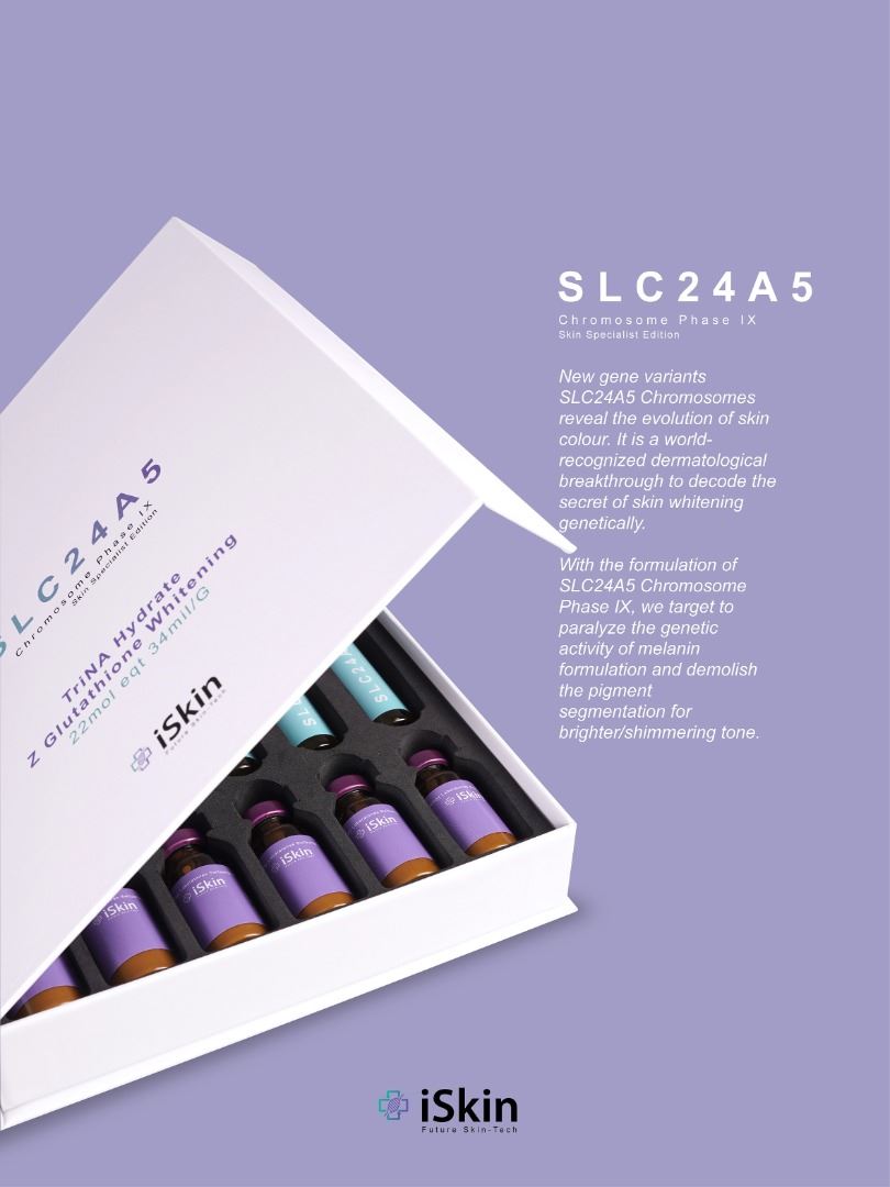 Iskin SLC24A5 Chromosome Phase IX Glutathione Skin Whitening Injection reviews