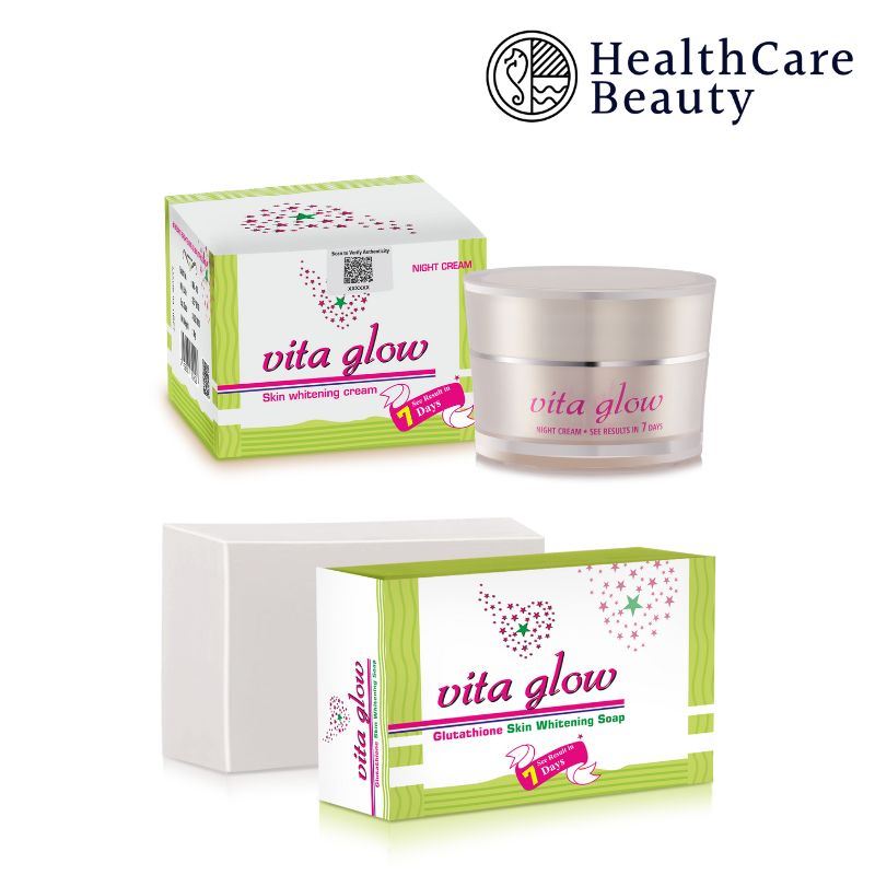 Vita Glow Glutathione Skin Whitening Night Cream and Soap Combos reviews