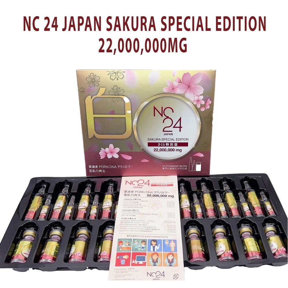 NC24 Japan Sakura Special edition 22000000mg Glutathione Injection reviews