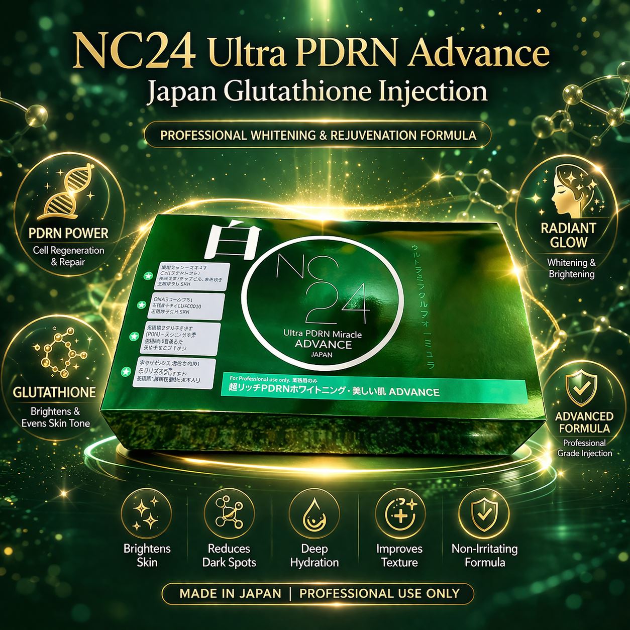 NC24 Ultra PDRN Advance Japan Glutathione Skin Whitening Injection