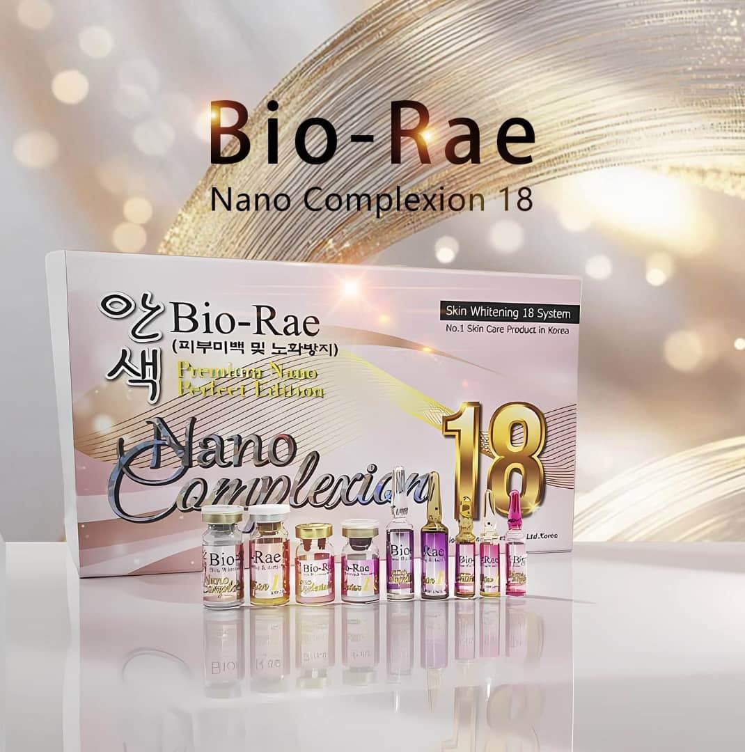 Bio Rae Nano Complexion 18 Skin Whitening Glutathione Injection 