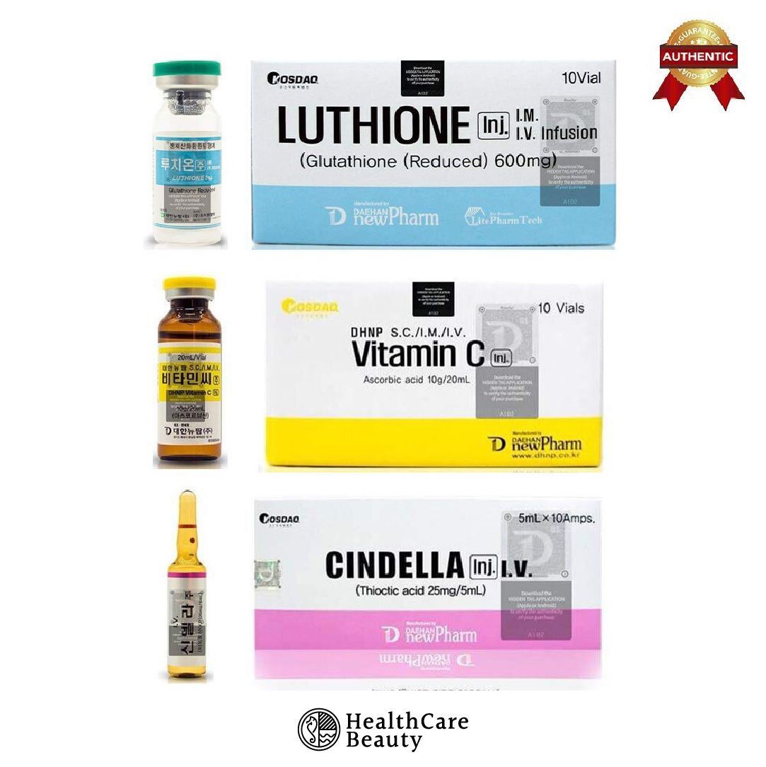 Cindella Glutathione Injections 600 mg full set