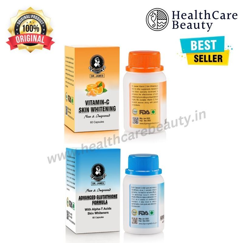 Dr James Advanced Glutathione and Vitamin C Skin Whitening Capsules | Healthcare Beauty