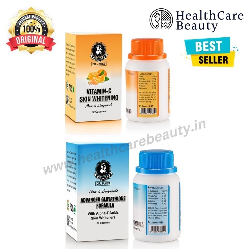 Dr James Advanced Glutathione and Vitamin C Skin Whitening Capsules | Healthcare Beauty