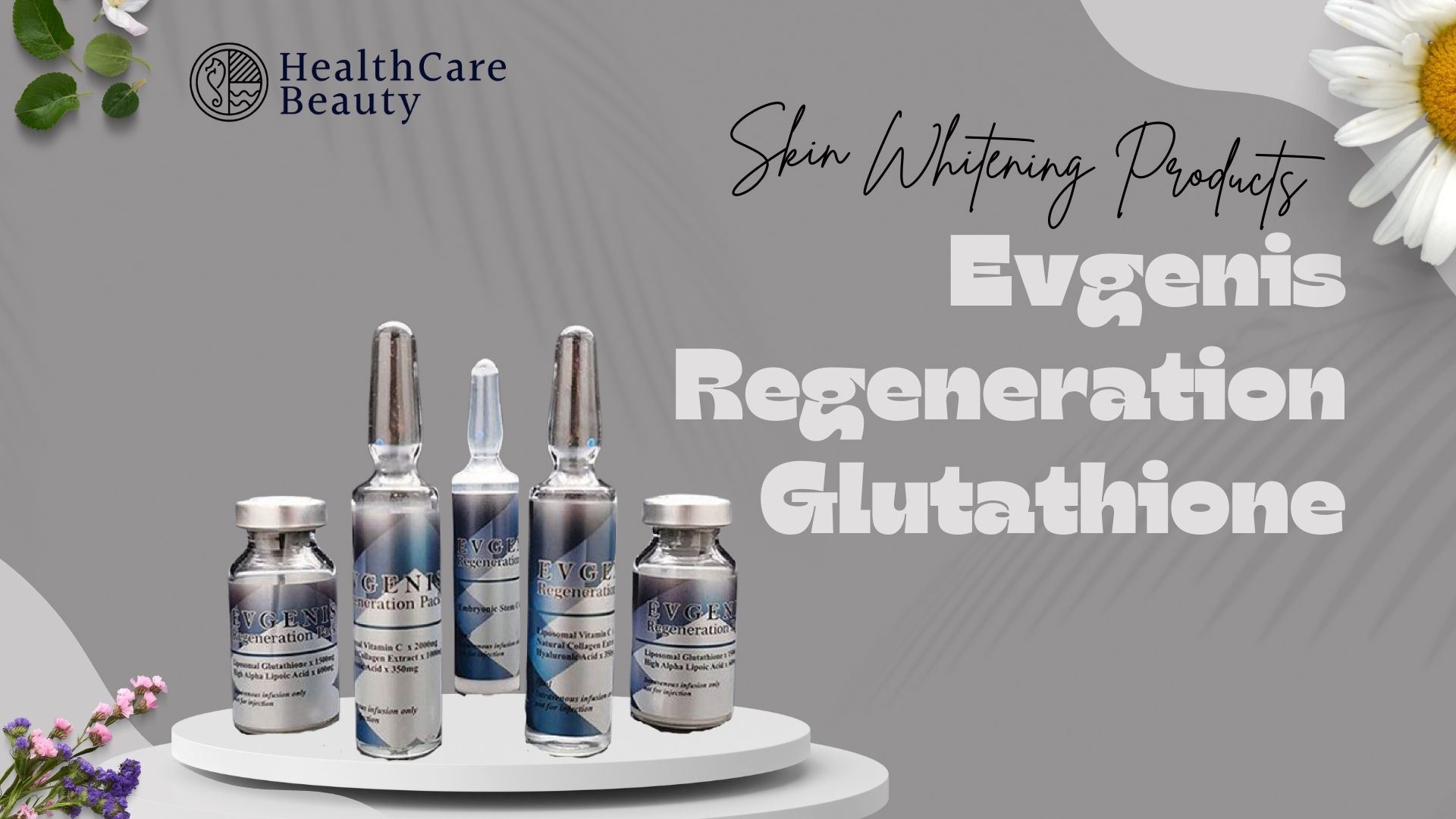 Evgenis Glutathione Skin Whitening Injections – HealthcareBeauty