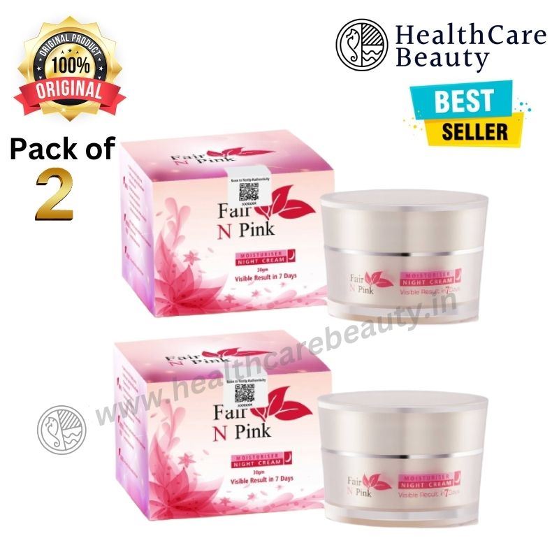 Fair N Pink Moisturiser Face Whitening Night Cream | Skin Whitening Cream |