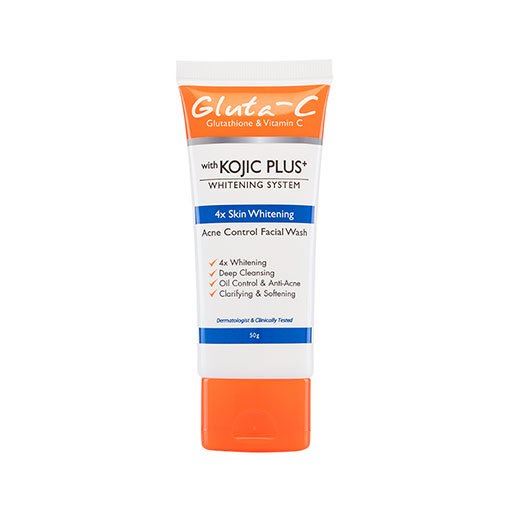 Gluta C Glutathione and Kojic Plus Acne Control Facial Wash