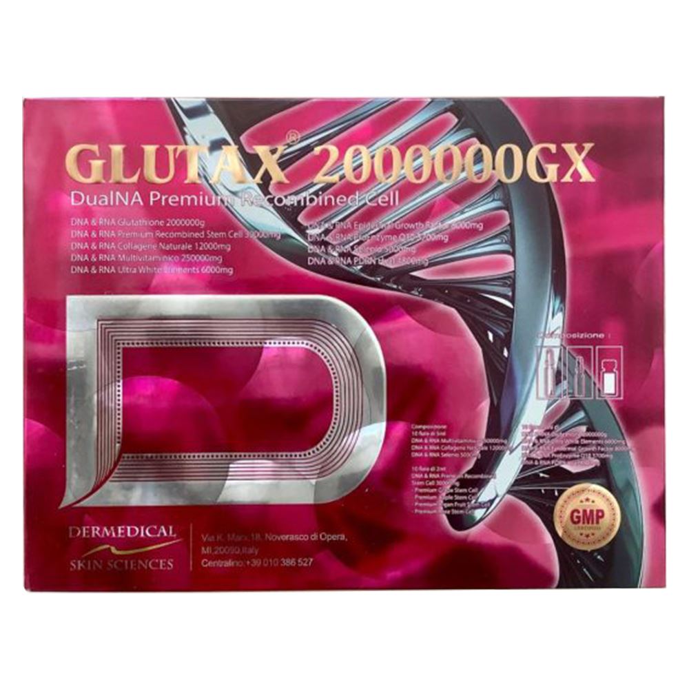 Glutax 2000000GX DualNA Premium Recombined Cell 10 Sessions Glutathione