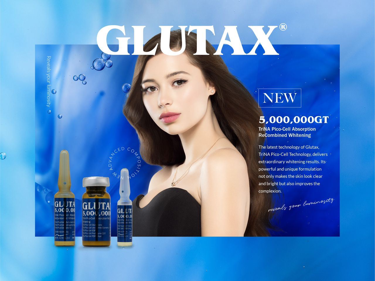 Glutax 5000000GT TriNA Pico Cell Glutathione Skin Whitening Injection | Healthcarebeauty