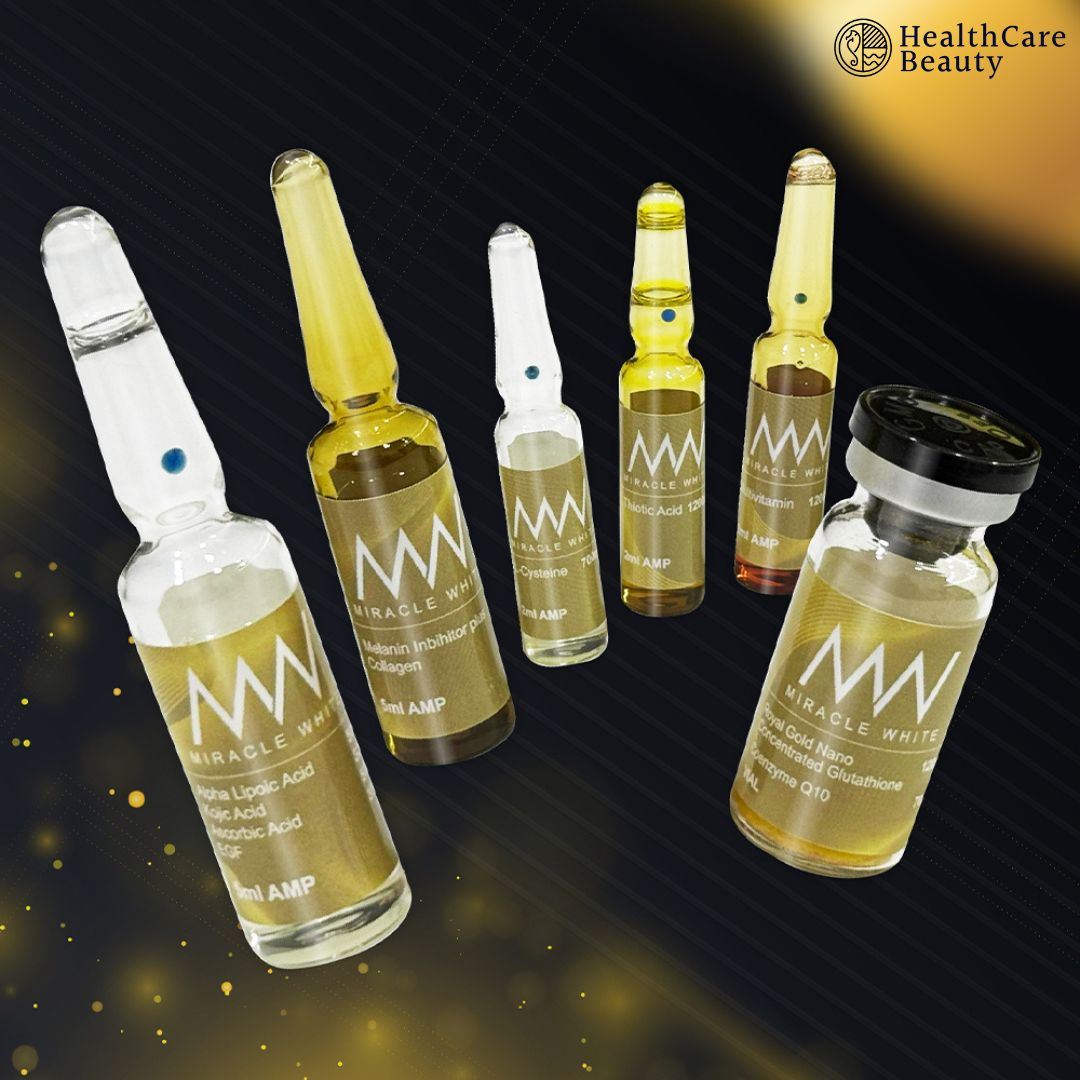 Miracle White Glutathione Skin Whitening Injections