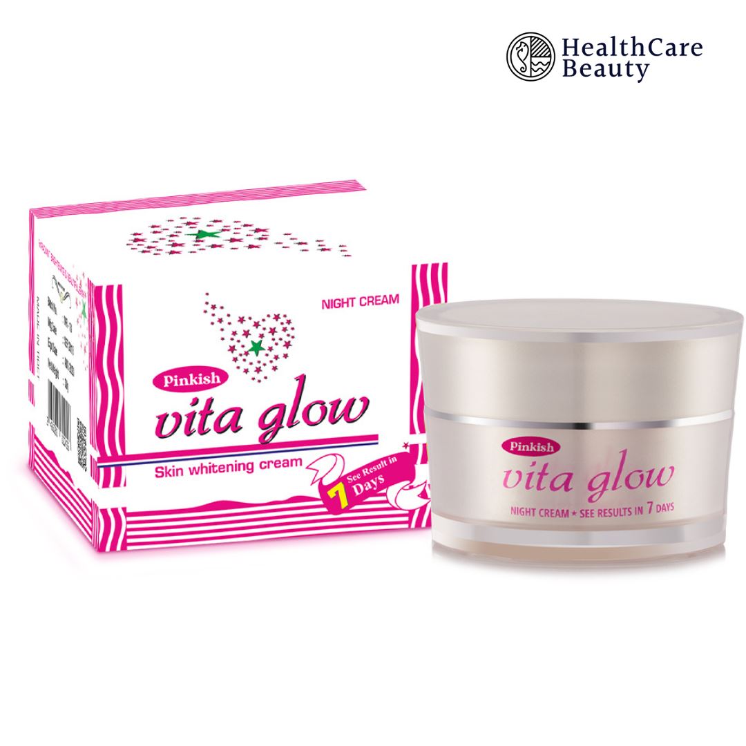 Pinkish Vita Glow Skin Whitening Night Cream