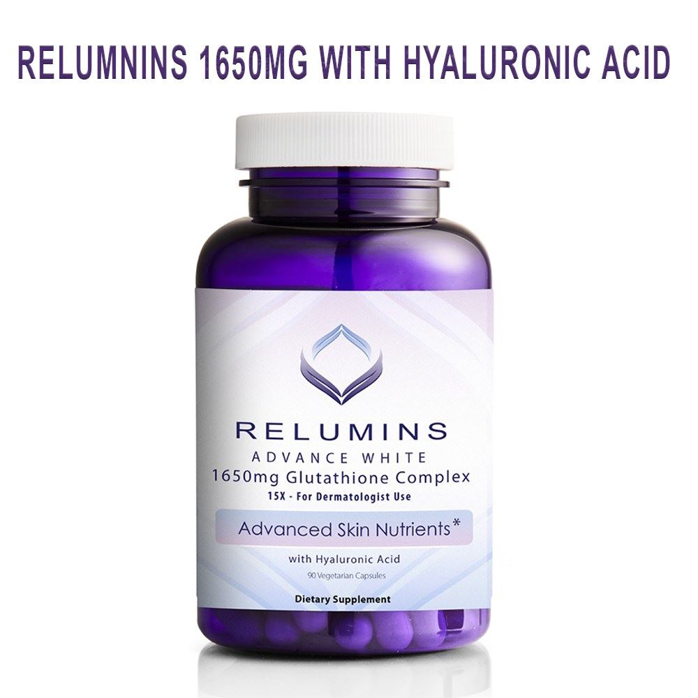 Relumins 1650mg Glutathione Capsules With Hyaluronic Acid - Healthcarebeauty