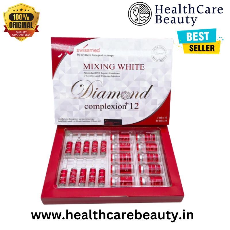 Swissmed Mixing White Diamond Complexion 12 Glutathione Skin Whitening Injection