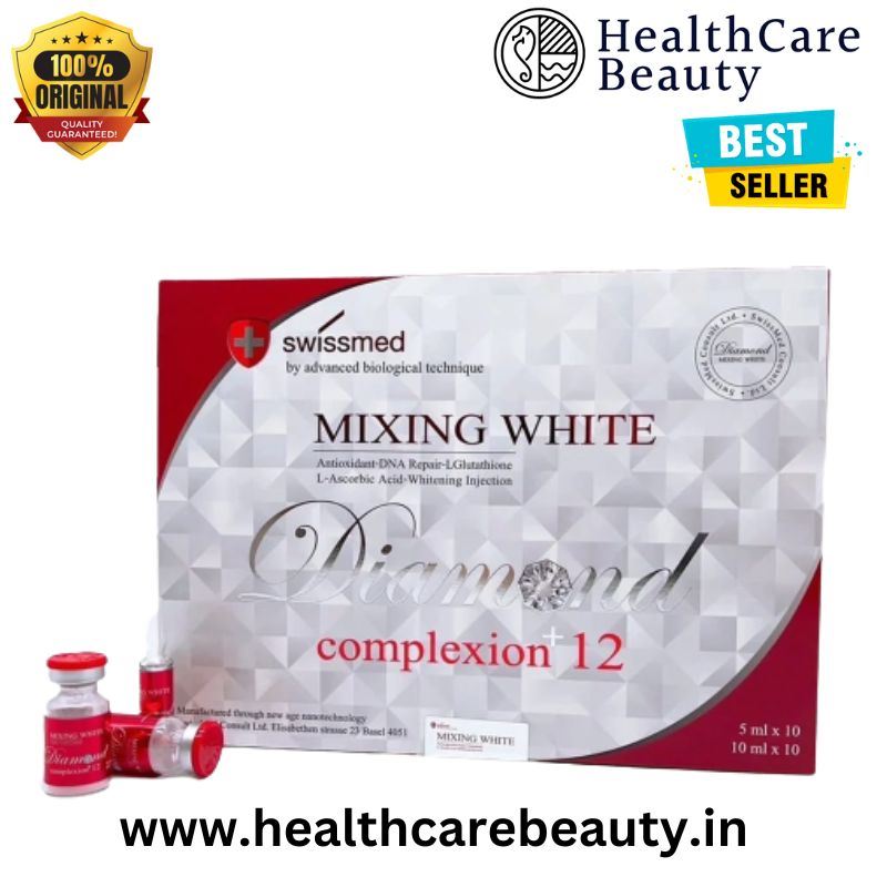 Swissmed Mixing White Diamond Complexion 12 Glutathione Skin Whitening Injection