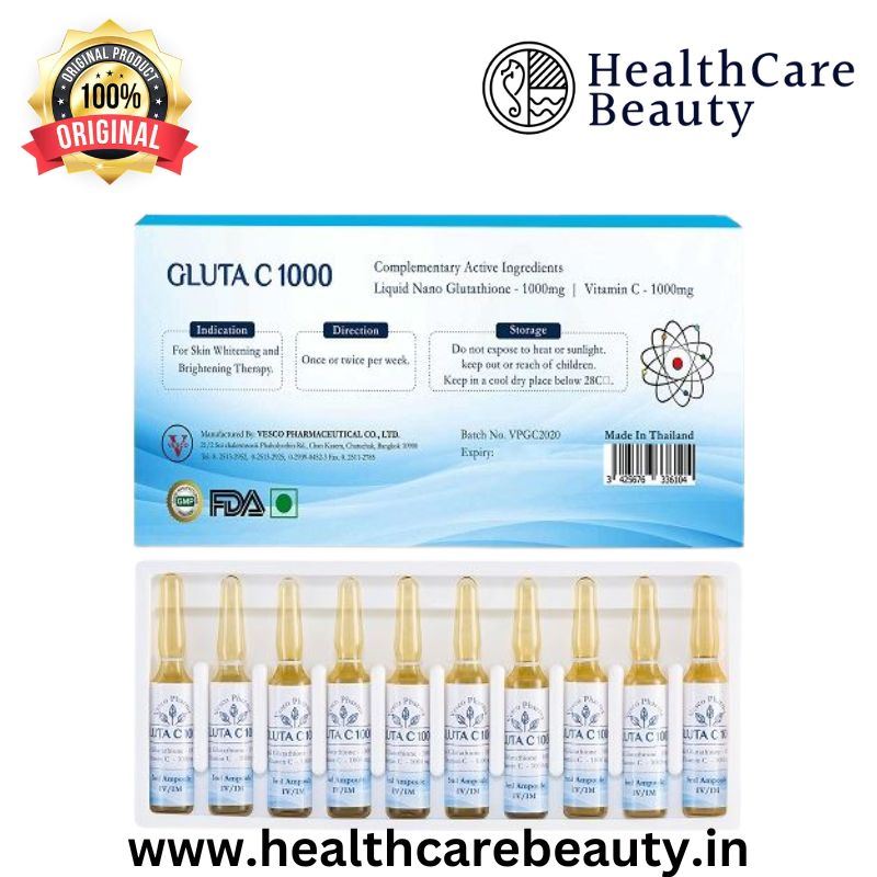 Vesco Pharma Gluta C 1000 Glutathione Skin Whitening Injection