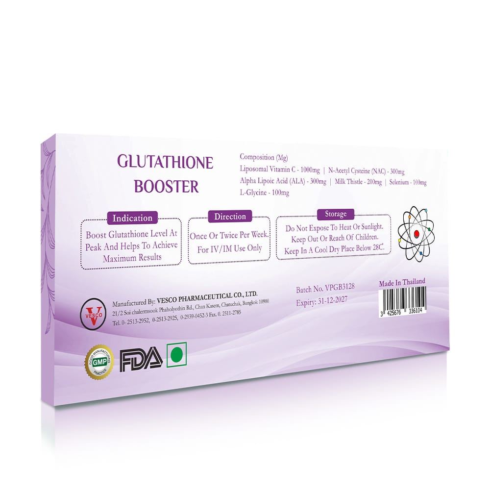 Vesco Pharma Glutathione Booster With Liposomal Delivery Matrix Technology - Healthcarebeauty