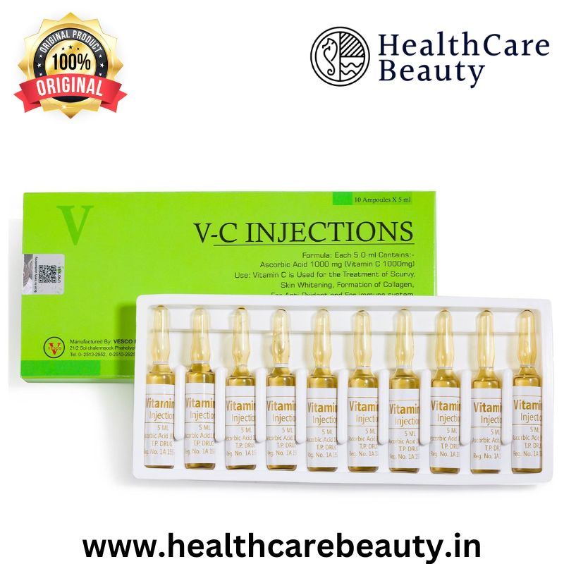 Vesco Pharma Vitamin C Injection 1000mg For Skin Whitening | Healthcarebeauty