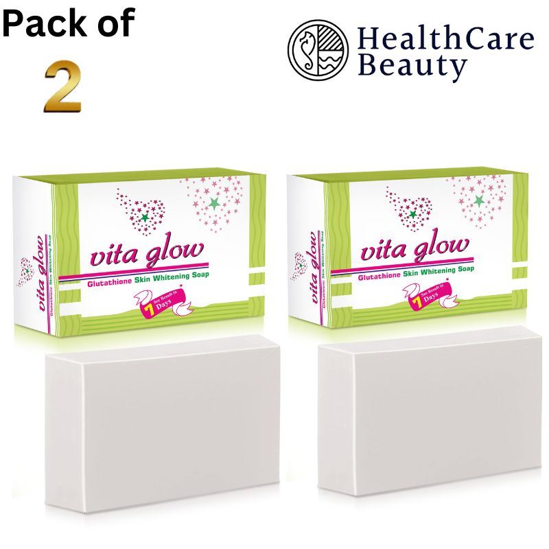 Vita Glow Glutathione Skin Whitening Soap Pack of 2