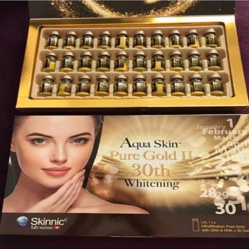 Aqua Skin Pure Gold II 30th Whitening Skin Glutathione Injection reviews