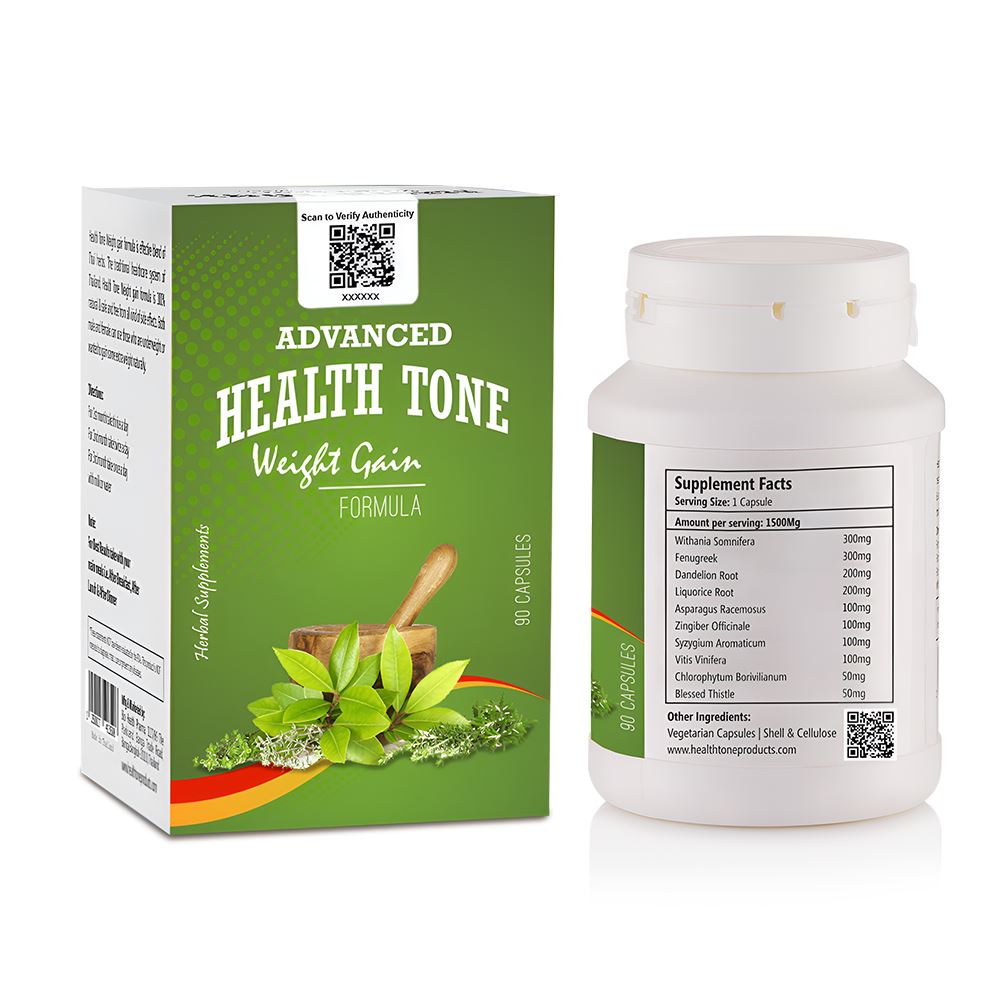 Advanced Health Tone Weight Gain Capsules 1500mg